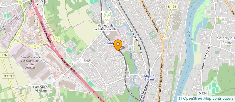 localisation de l'entreprise BALLANCOURT TAEKWONDO (BALLANCOURT TKD)  VILLABE