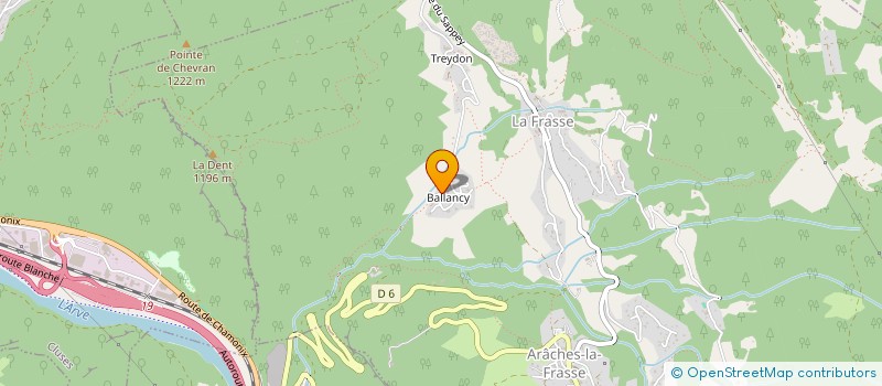 localisation de l'entreprise BALLANCY à ARACHES-LA-FRASSE