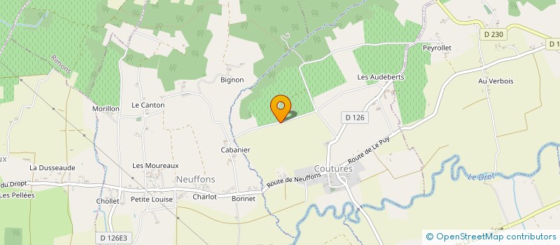 localisation de l'entreprise BALLANDREAU  COUTURES-SUR-DROPT