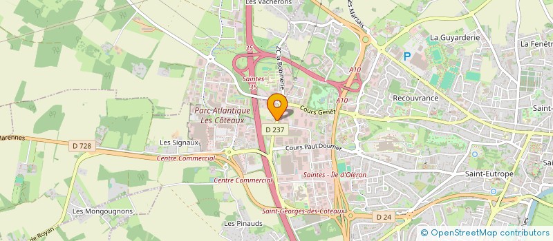 localisation de l'entreprise BALLATEL  SAINTES