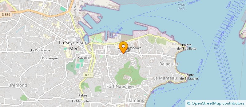 localisation de l'entreprise BALLATORE-ARNAUD à LA SEYNE-SUR-MER