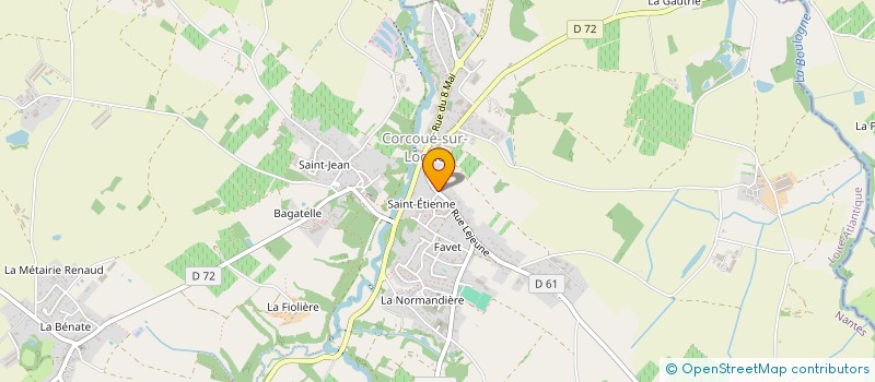 localisation de l'entreprise BALLAY-PEREIRA-RAITIERE-RAID  CORCOUE-SUR-LOGNE