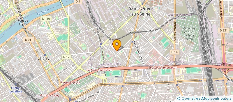 localisation de l'entreprise BALLE NEUVE à SAINT-OUEN-SUR-SEINE