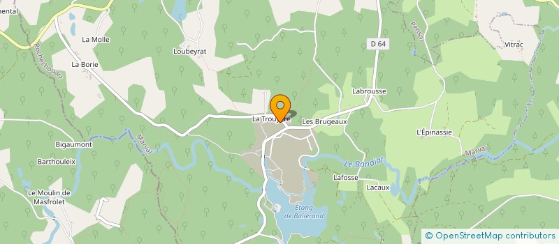 localisation de l'entreprise BALLERAND NATURE SAS à MARVAL