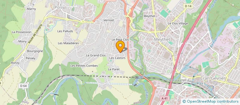 localisation de l'entreprise BALLERINA DANCE ACADEMY  POISY