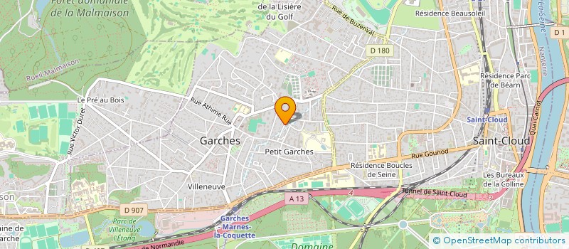 localisation de l'entreprise BALLES JAUNES à GARCHES