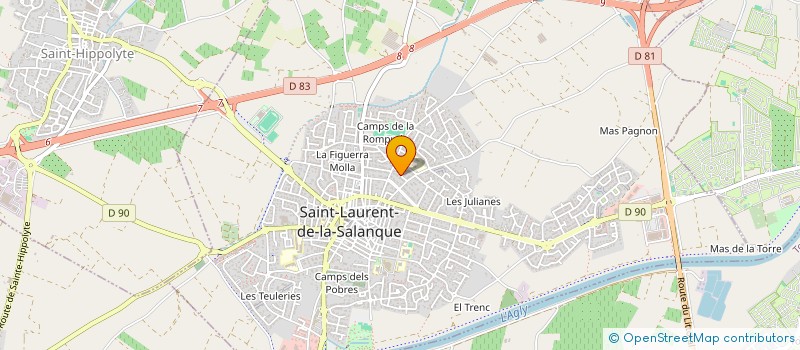 localisation de l'entreprise BALLESTA IMMO  SAINT-LAURENT-DE-LA-SALANQUE