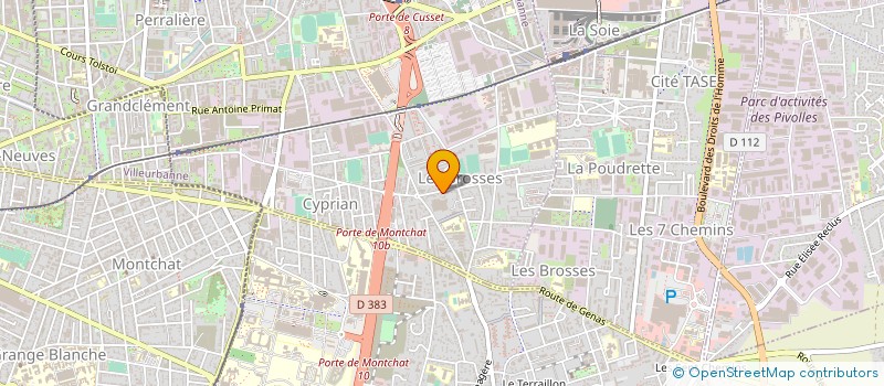 localisation de l'entreprise BALLET-ETUDES  VILLEURBANNE