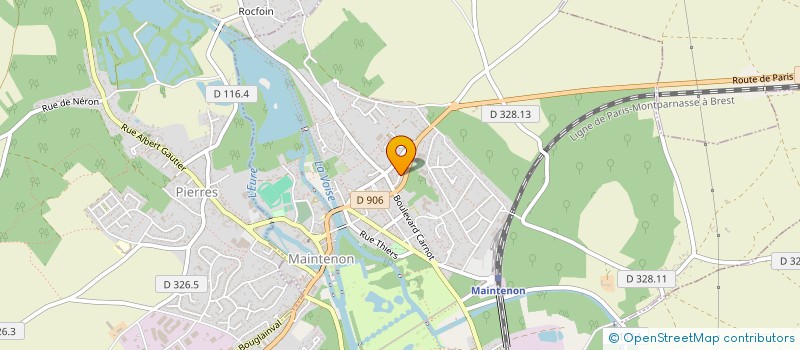 localisation de l'entreprise BALLET FUSION à MAINTENON