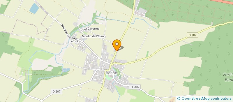 localisation de l'entreprise BALLET RICHARD PAYSAGE  BENON