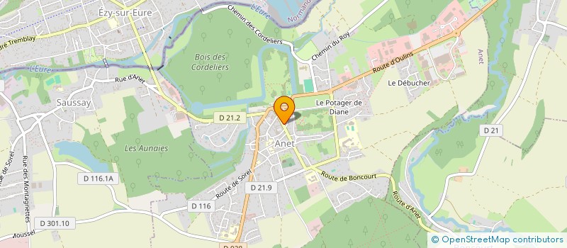 localisation de l'entreprise BALLETOMANIA à ANET