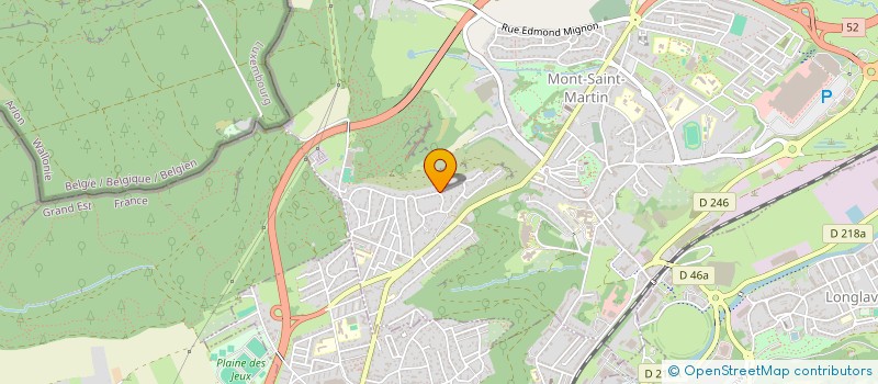 localisation de l'entreprise BALLETS DANSES DU PLATEAU  MONT-SAINT-MARTIN