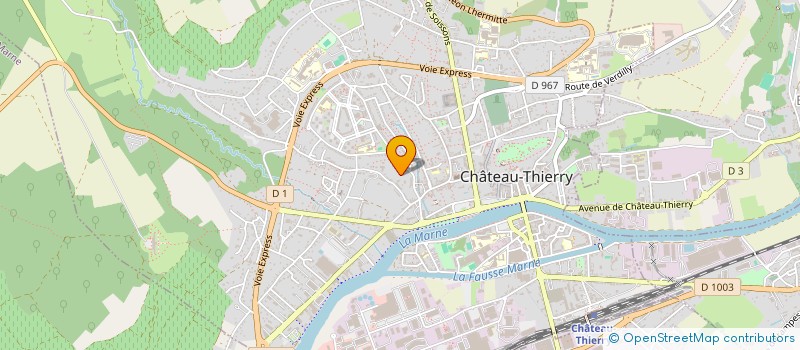 localisation de l'entreprise BALLIGAND à CHATEAU-THIERRY