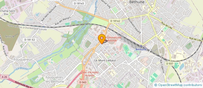 localisation de l'entreprise BALLINSPITTLE à BETHUNE