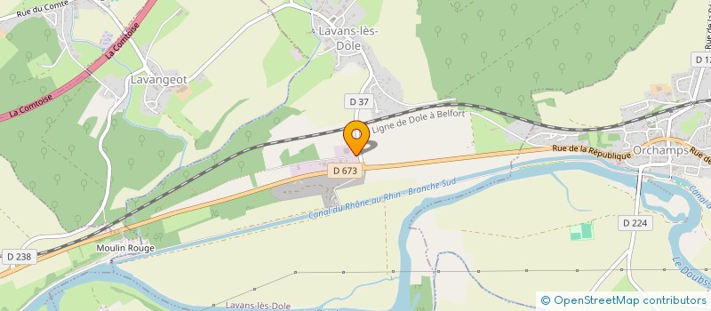 localisation de l'entreprise BALLKAN ROYAL  LAVANS-LES-DOLE