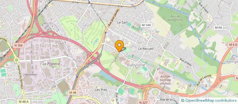 localisation de l'entreprise BALLOIS BECOURT à VILLENEUVE-D'ASCQ