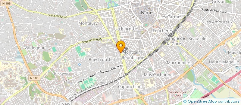 localisation de l'entreprise BALLONDIRAL - S'ENTRAIDER  NIMES