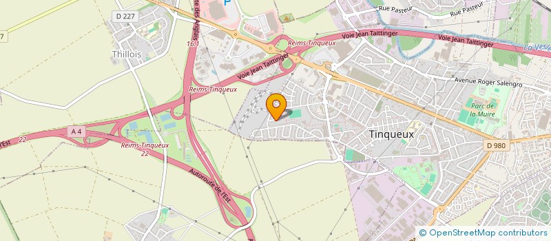 localisation de l'entreprise BALLONS EN CHAMPAGNE  TINQUEUX