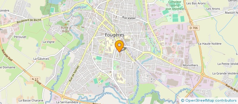 localisation de l'entreprise BALLTRAP CLUB VALLEE DU NANCON  FOUGERES