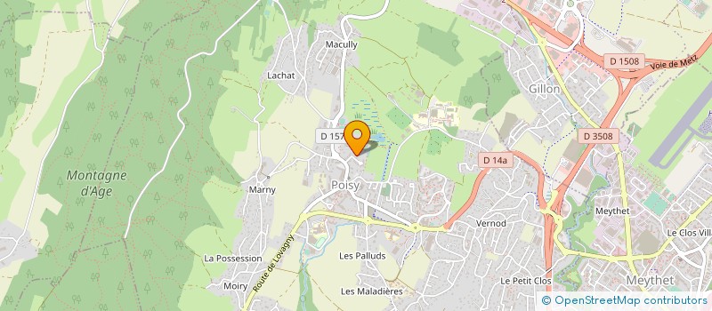 localisation de l'entreprise BALM'DANCE à LA BALME-DE-SILLINGY
