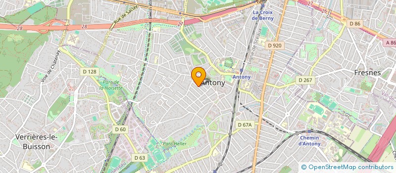 localisation de l'entreprise BALMA à ANTONY
