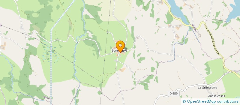 localisation de l'entreprise BALMES  ARVIEU