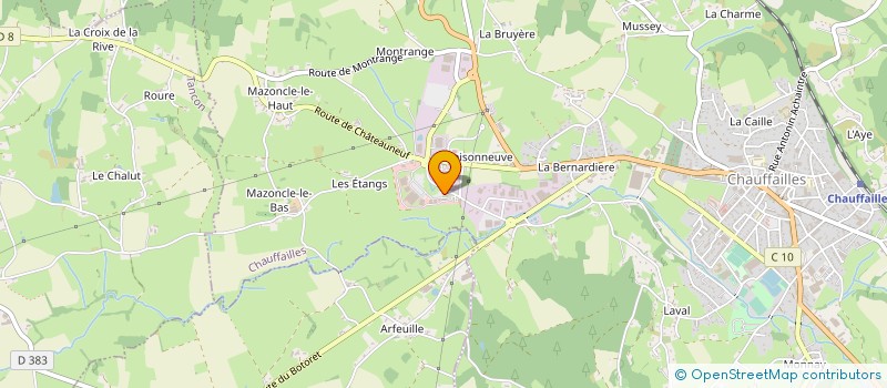 localisation de l'entreprise BALMO à CHAUFFAILLES