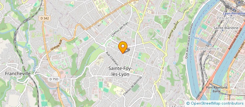 localisation de l'entreprise BALMONT.COM à SAINTE-FOY-LES-LYON