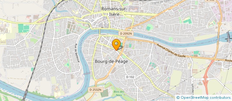 localisation de l'entreprise BALMONT DANIEL & ROSSET PIERRE  BOURG-DE-PEAGE