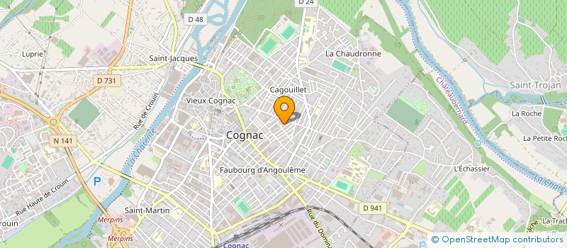 localisation de l'entreprise BALNEO KINE DESCARTES SCM à COGNAC
