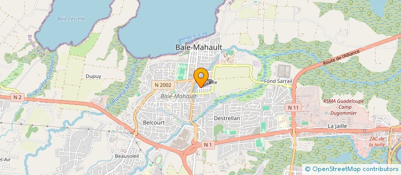localisation de l'entreprise BALNEOLUX  BAIE MAHAULT
