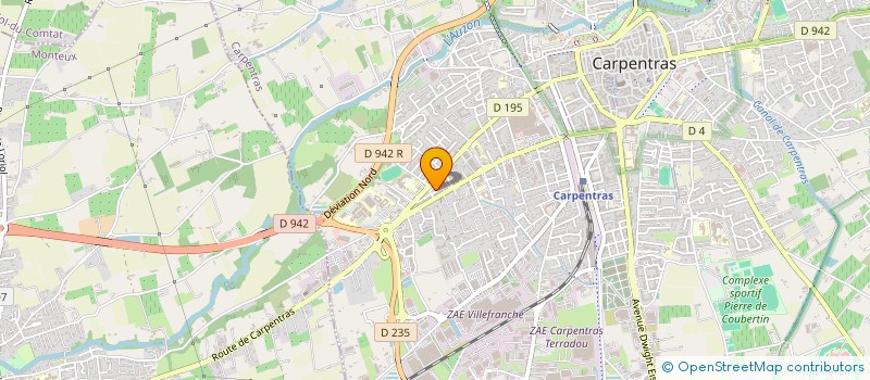 localisation de l'entreprise BALNEOTHERAPIE KINESI DU POLE SANTE à CARPENTRAS