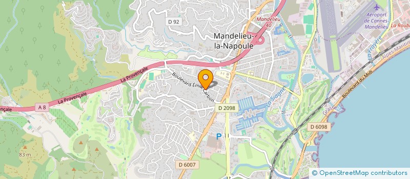 localisation de l'entreprise BALOA INVESTMENT à MANDELIEU-LA-NAPOULE