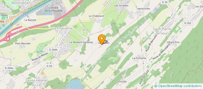 localisation de l'entreprise BALOCHARD  SAINTE-HELENE-DU-LAC