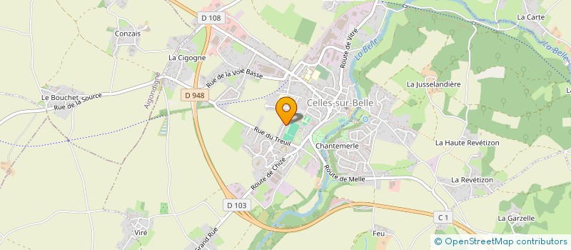 localisation de l'entreprise BALOGE INVEST  CELLES-SUR-BELLE