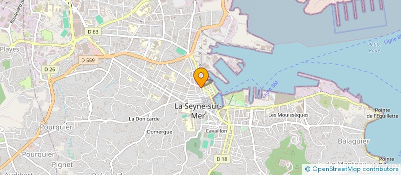 localisation de l'entreprise BALOO DONUT'S à LA SEYNE-SUR-MER