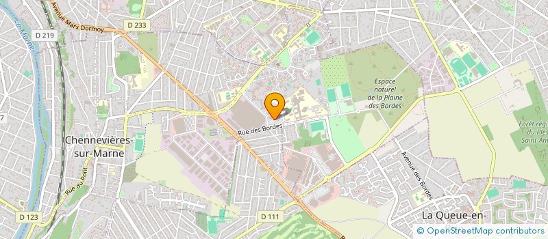 localisation de l'entreprise BALOO PNEUS  CHENNEVIERES-SUR-MARNE