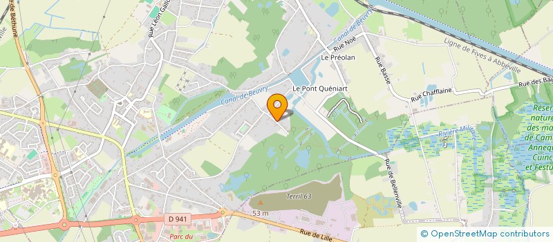 localisation de l'entreprise BALORAN  BEUVRY