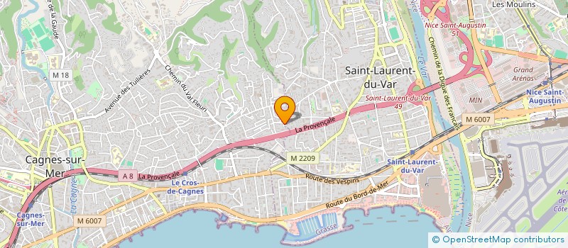localisation de l'entreprise BALORIA à CAGNES-SUR-MER
