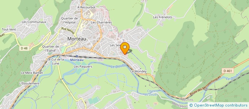 localisation de l'entreprise BALOSSI MARGUET ELECTRICITE à MORTEAU