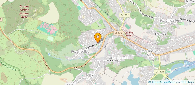 localisation de l'entreprise BALOU  ROZERIEULLES