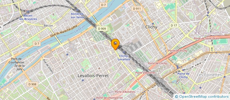 localisation de l'entreprise BALOU COMMUNICATION à LEVALLOIS-PERRET