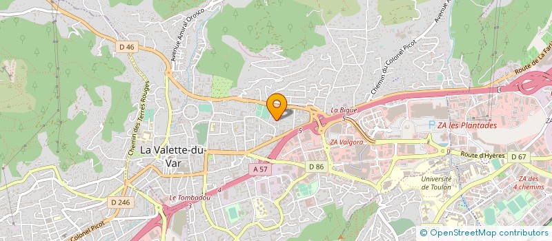 localisation de l'entreprise BALOU FINANCES à LA VALETTE-DU-VAR