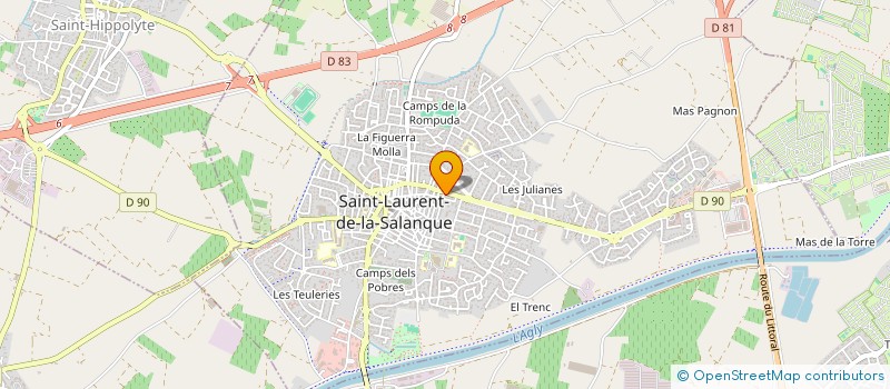 localisation de l'entreprise BALOUET  SAINT-LAURENT-DE-LA-SALANQUE