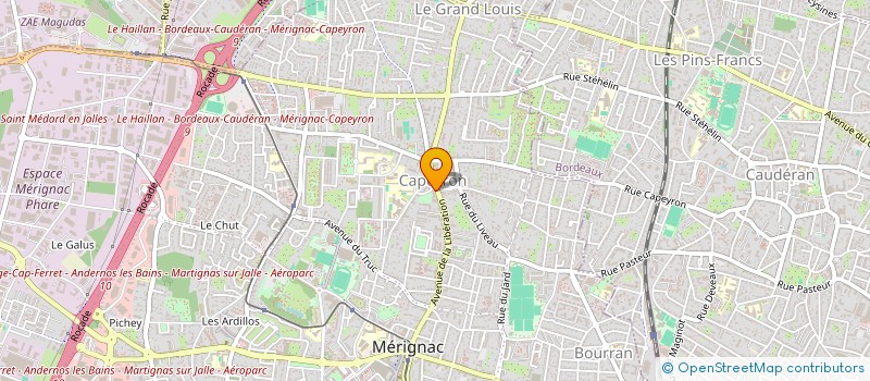 localisation de l'entreprise BALOUGA  MERIGNAC