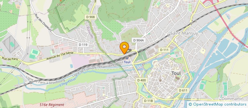 localisation de l'entreprise BALOURDET  TOUL