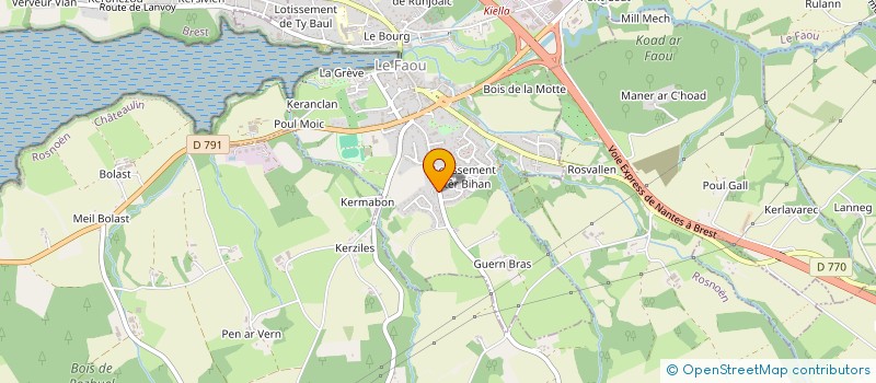 localisation de l'entreprise BALOURDET MARIE SARL  LE FAOU