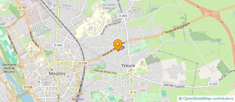 localisation de l'entreprise BALOX INVEST  YZEURE