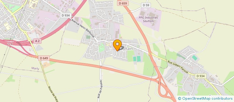 localisation de l'entreprise BALP  SAULTAIN