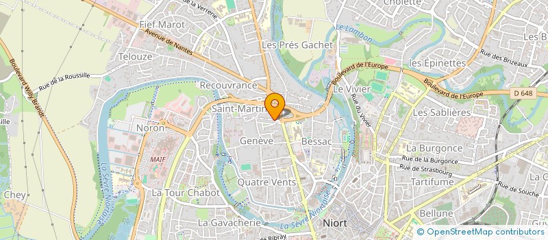localisation de l'entreprise BALRY  NIORT